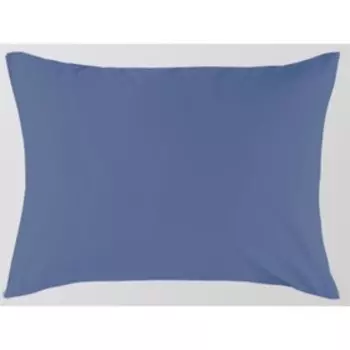 Наволочка на молнии, размер 52х74 см, синий, сатин