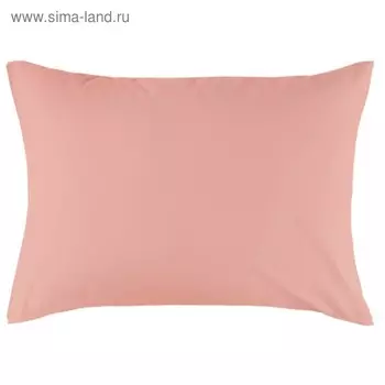 Наволочка на молнии, размер 70х70 см, цвет розовый