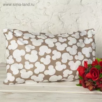 Наволочка, размер 4060 см, мышонок кофе, бязь
