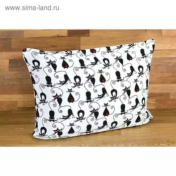 Наволочка, размер 50 70 см, принт кошки