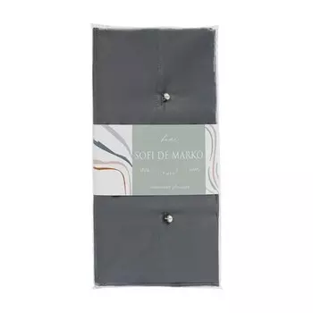 Наволочка, размер 70х70 см, цвет антрацит