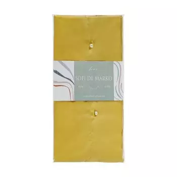 Наволочка, размер 70х70 см, цвет горчичный