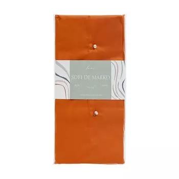 Наволочка, размер 70х70 см, цвет оранжевый