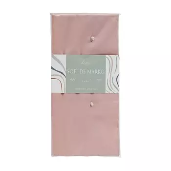 Наволочка, размер 70х70 см, цвет розовый