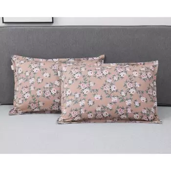 Наволочка «Розарио», размер 50х70, цвет кофе