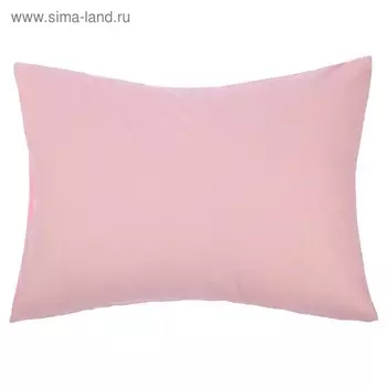 Наволочка Розовый 70х70см, перкаль 115г/м хл100%