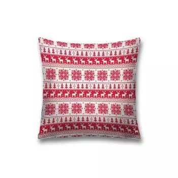 Наволочка декоративная «Новогодний узор», на молнии, размер 45х45 см