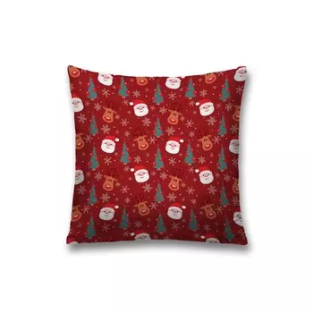 Наволочка декоративная «Санта в снежинках», на молнии, размер 45х45 см