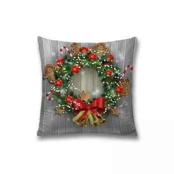 Наволочка декоративная «Новогодние колокольчики», на молнии, размер 45х45 см