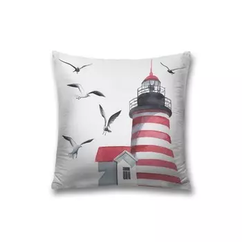 Наволочка декоративная «Чайки на маяке», на молнии, размер 45х45 см
