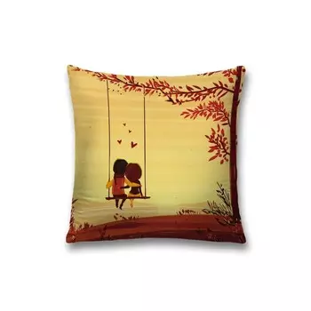 Наволочка декоративная «Две половинки», на молнии, размер 45х45 см