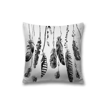 Наволочка декоративная «Перья повсюду», на молнии, размер 45х45 см