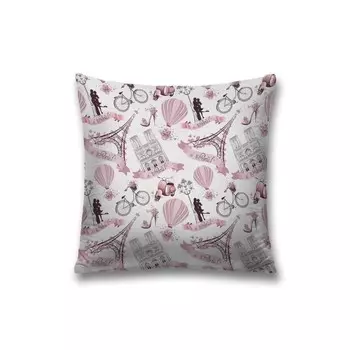 Наволочка декоративная «Парижская влюбленность», на молнии, размер 45х45 см
