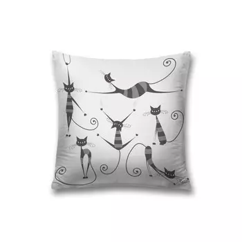 Наволочка декоративная «Полосатые коты», на молнии, размер 45х45 см