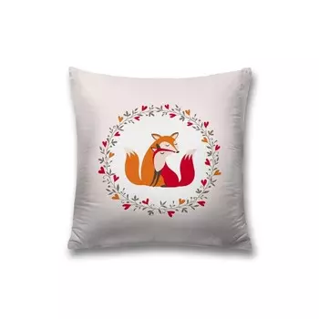 Наволочка декоративная «Лисья любовь», на молнии, размер 45х45 см