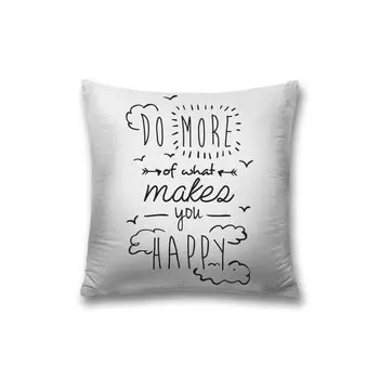 Наволочка декоративная «Делай больше для счастья», на молнии, размер 45х45 см