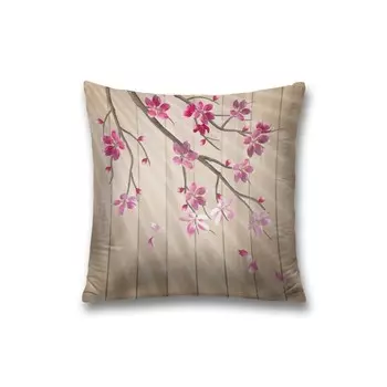 Наволочка декоративная «Живые цветы», на молнии, размер 45х45 см