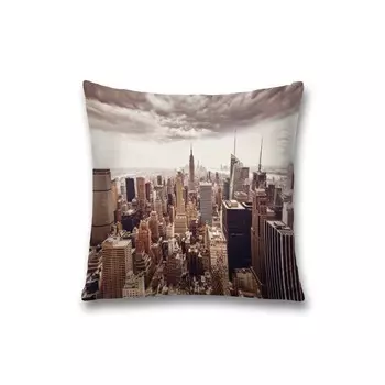 Наволочка декоративная «Городская панорама», на молнии, размер 45х45 см