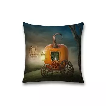 Наволочка декоративная «Карета из тыквы», на молнии, размер 45х45 см