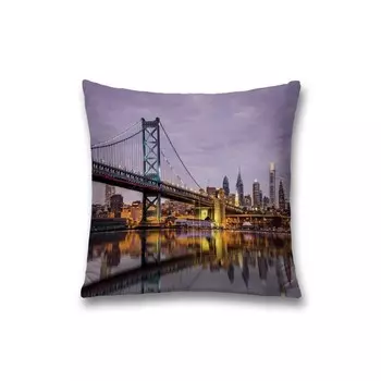 Наволочка декоративная «Городские секреты», на молнии, размер 45х45 см