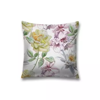 Наволочка декоративная «Весенние цветы», на молнии, размер 45х45 см
