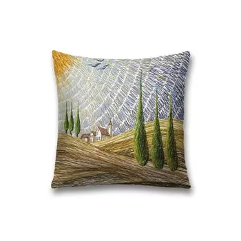 Наволочка декоративная «На сельских полях Европы», на молнии, размер 45х45 см