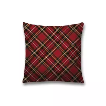 Наволочка декоративная «Красная классическая клетка», на молнии, размер 45х45 см