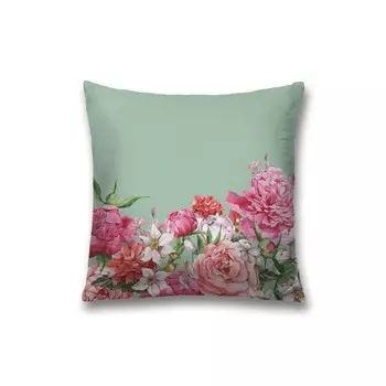 Наволочка декоративная «Цветы в подарок», на молнии, размер 45х45 см