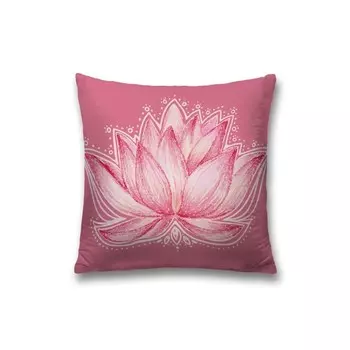 Наволочка декоративная «Лотос-символ гармонии», на молнии, размер 45х45 см