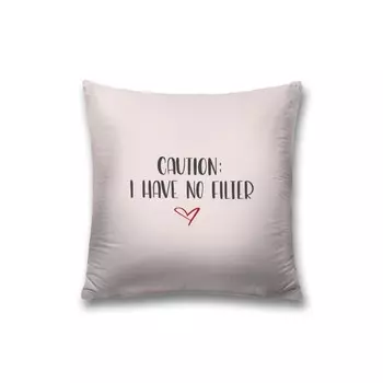 Наволочка декоративная «Без фильтров», на молнии, размер 45х45 см