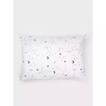 Наволочка STARS, размер 50х70 см, цвет белый