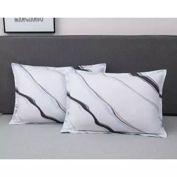 Наволочка «Тальен», размер 50х70 см - 2 шт, цвет белый