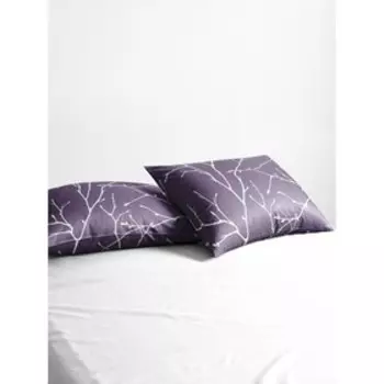 Наволочка «Верба», размер 50x70 см, цвет лиловый, 2 шт