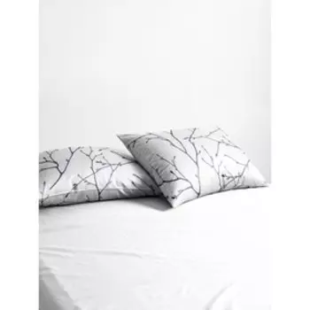 Наволочка «Верба», размер 70x70 см, цвет белый, 2 шт