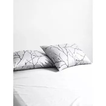 Наволочка «Верба», размер 70x70 см, цвет белый, 2 шт