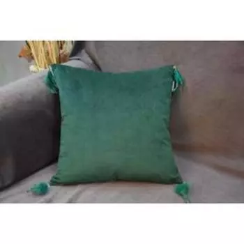 Наволочка «Жасмин», размер 45х45 см, цвет изумрудный