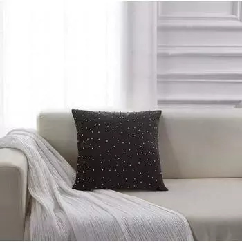 Наволочка «Жемчуг», размер 45х45 см, цвет антрацит