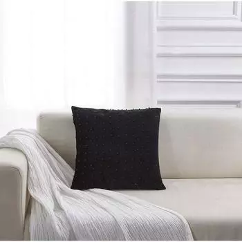 Наволочка «Жемчуг», размер 45х45 см, цвет чёрный