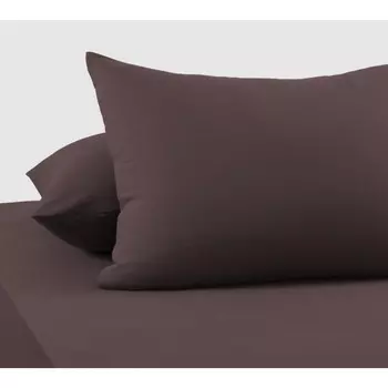 Наволочки, размер 50х70 см, 2 шт, цвет шоколадный