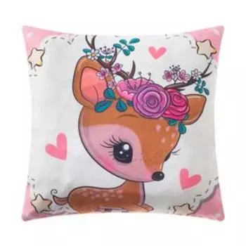 Наволочока декоративная Этель «Оленёнок», размер 40 х 40 см, 100% полиэстер