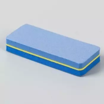 Баф наждачный для ногтей, двусторонний, 7,6 × 3 × 1,2 см, цвет МИКС