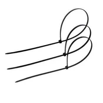 Нейлоновый хомут 4,8х400 черный, 100 шт.