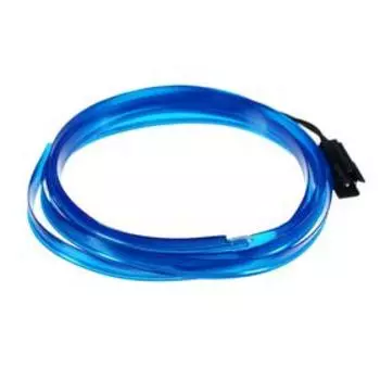 Неоновая нить для подсветки салона, синяя, 1 м