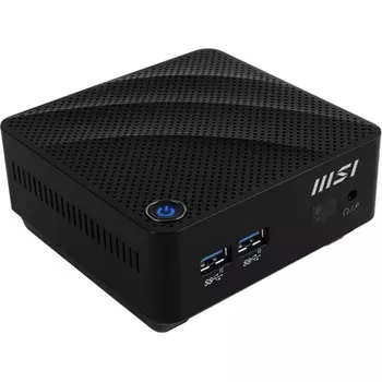 Неттоп MSI Cubi N JSL-041RU slim, N4500, 4Гб, SSD 128 Гб, UHDG, Win11, Wi-fi, BT, чёрный