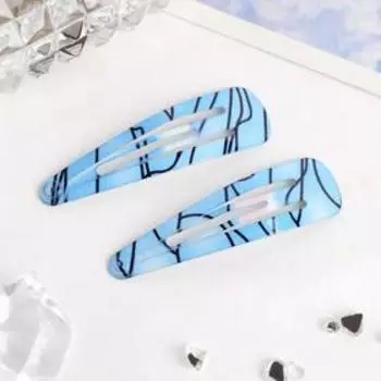 Невидимка для волос "Дивина" (набор 10 шт) полосы, 4,5 см