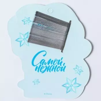 Невидимка для волос, 24 штуки, голубой, Холодное сердце