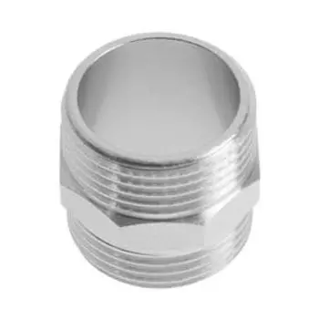 Ниппель CTM, 3/4", наружная резьба, никелированная латунь