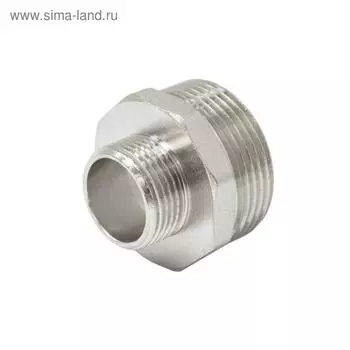 Ниппель переходной STI, 1 1/4" х 3/4", никелированная латунь
