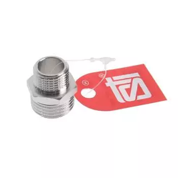 Ниппель переходной STI, 1/2"х3/8", никелированная латунь