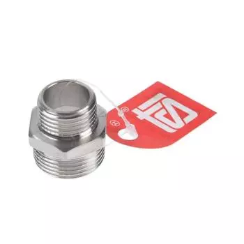 Ниппель переходной STI, 3/4"х1/2", никелированная латунь